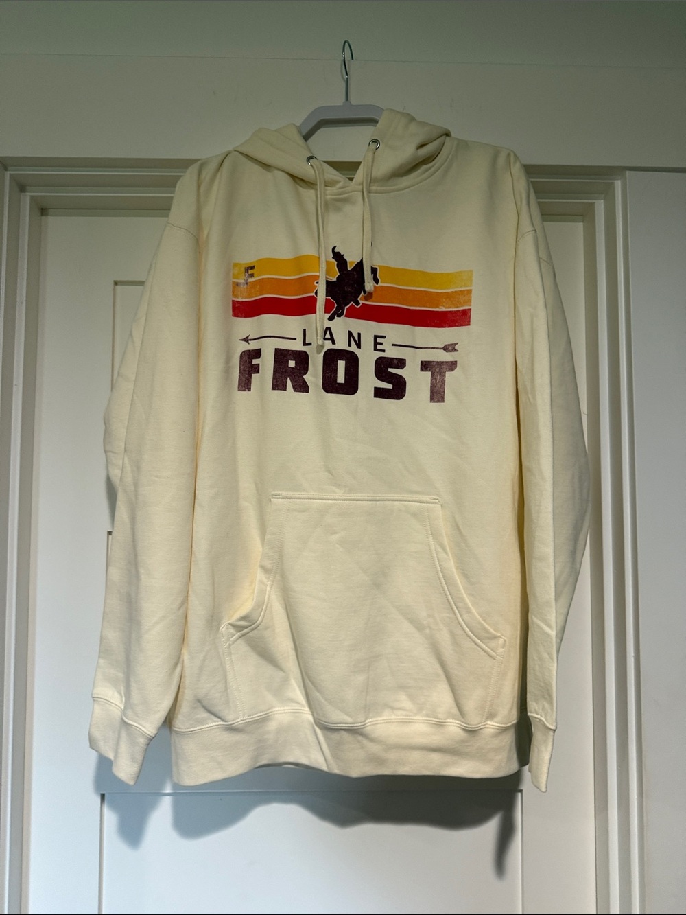 NWOT Lane Frost Cream Graphic Hoodie - Pullover
